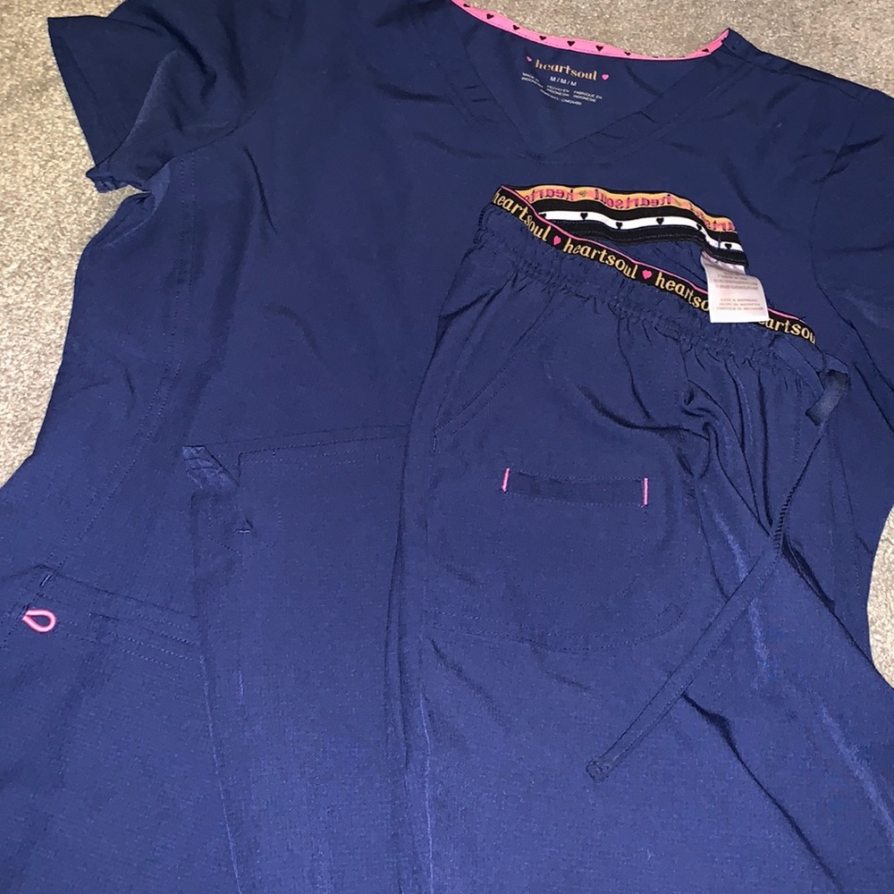 heartsoul SCRUB SET - NAVY - Medium Top & Medium Pant
